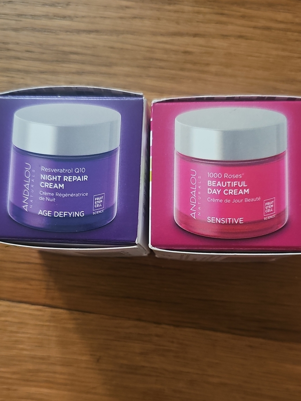 Andalou Naturals Face Cream Bundle Qty 2 Day Cream &Night Repair Age Defying New - Picture 3 of 7
